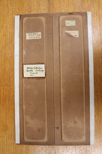 Media type: image;   Special Collections 4183 Description: Documentation photo of Wilder folder/label A57;